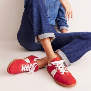 Erin Retro Tennis Trainers-Red 41